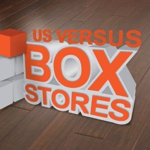 Us box stores banner from Milford Floor Covering in Milford